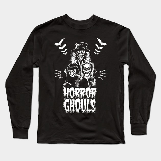 Horror Ghouls Long Sleeve T-Shirt by wildsidecomix